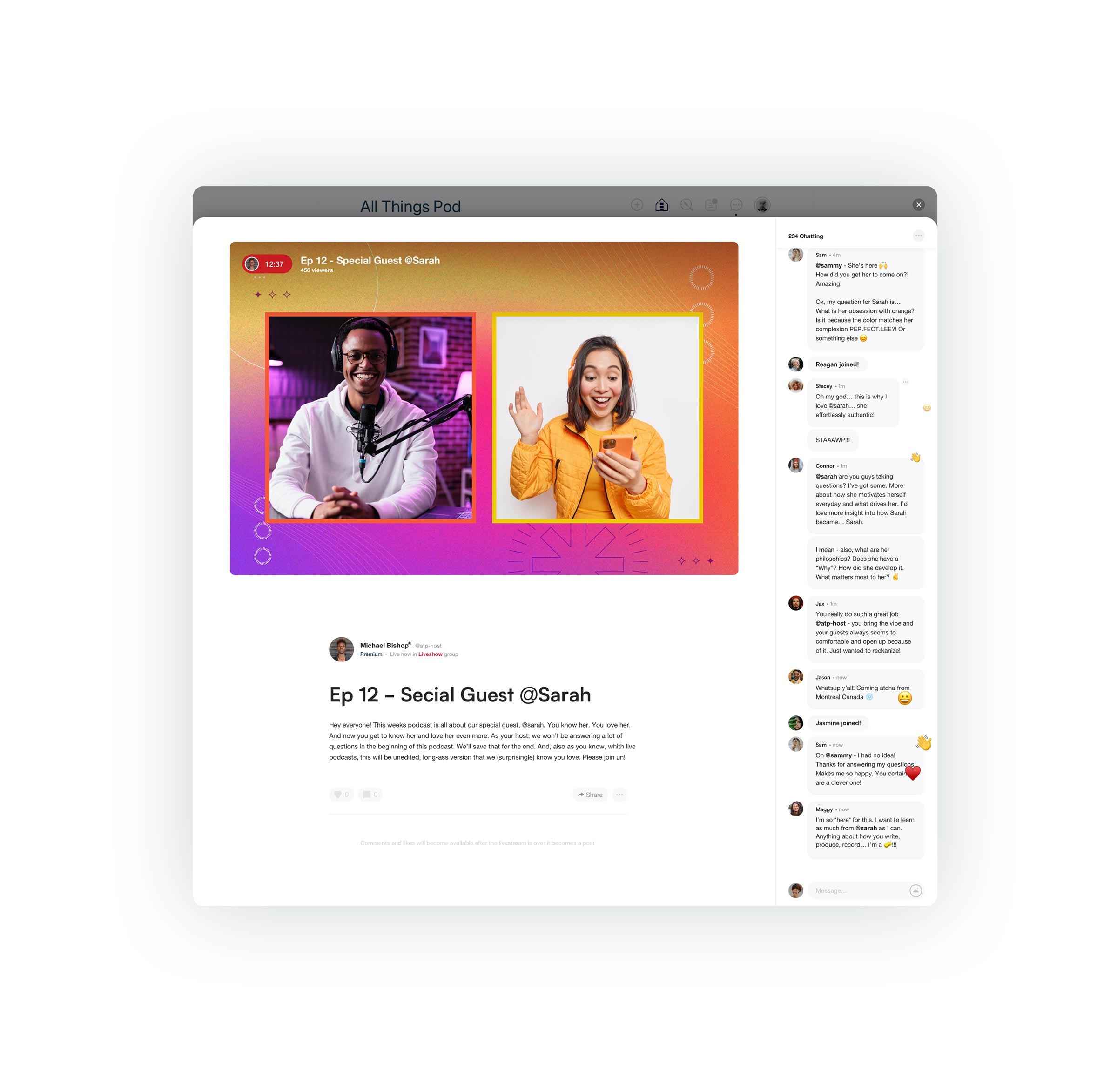 Stinger - Livestream Desktop Design & Development